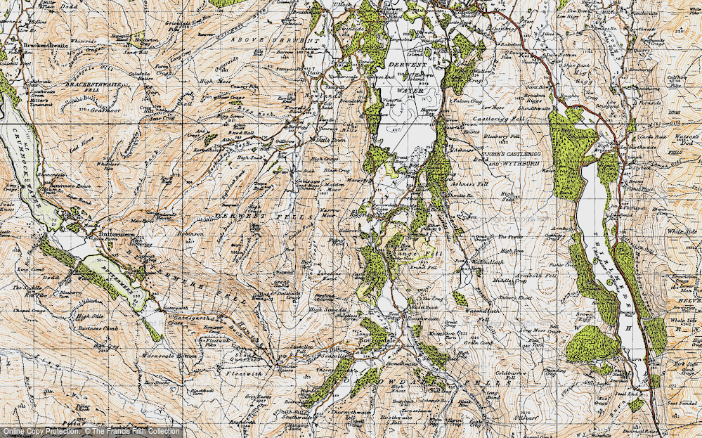 Old Map of Borrowdale, 1947 in 1947