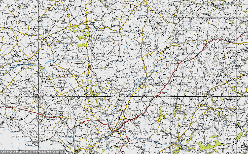 Old Map of Boscadjack, 1946 in 1946