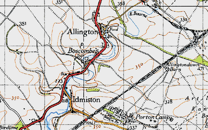 Old map of Boscombe in 1940