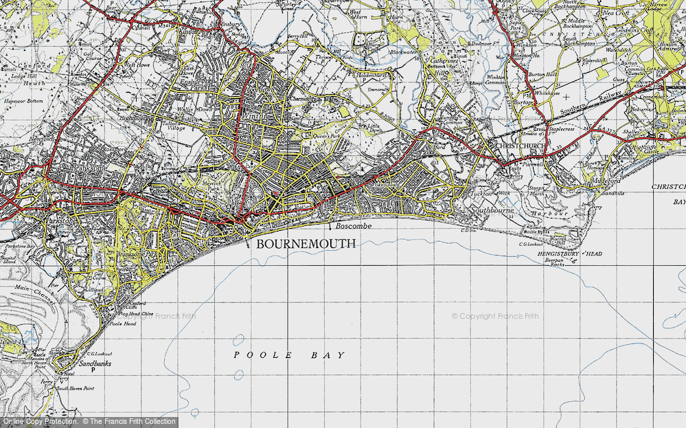 Old Map of Boscombe, 1940 in 1940