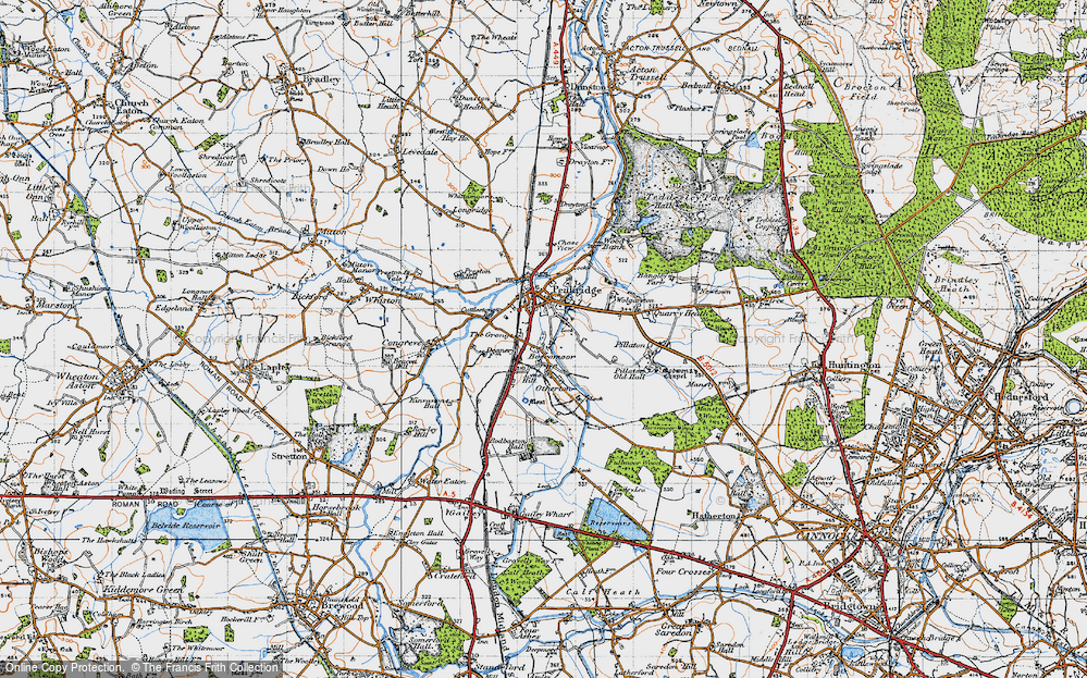 Old Map of Boscomoor, 1946 in 1946