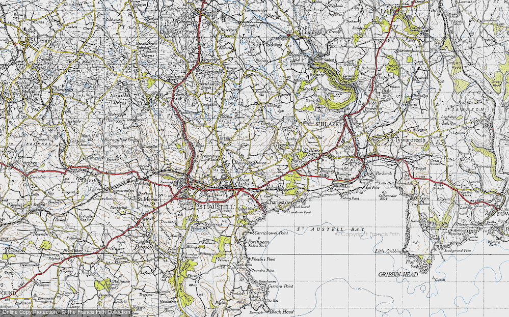 Old Map of Boscoppa, 1946 in 1946