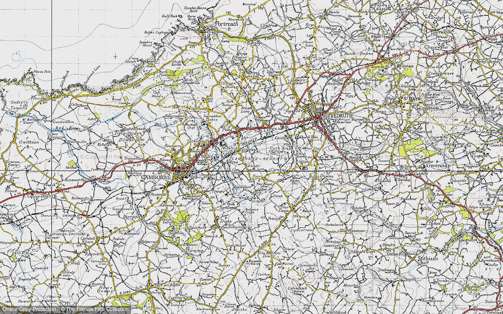 Old Map of Bosleake, 1946 in 1946