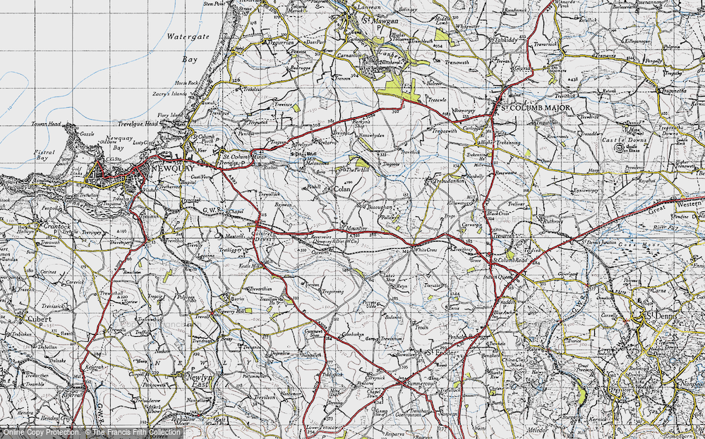 Old Map of Bosoughan, 1946 in 1946
