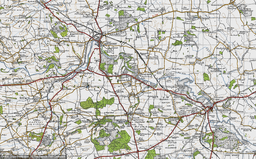 Old Map of Boston Spa, 1947 in 1947