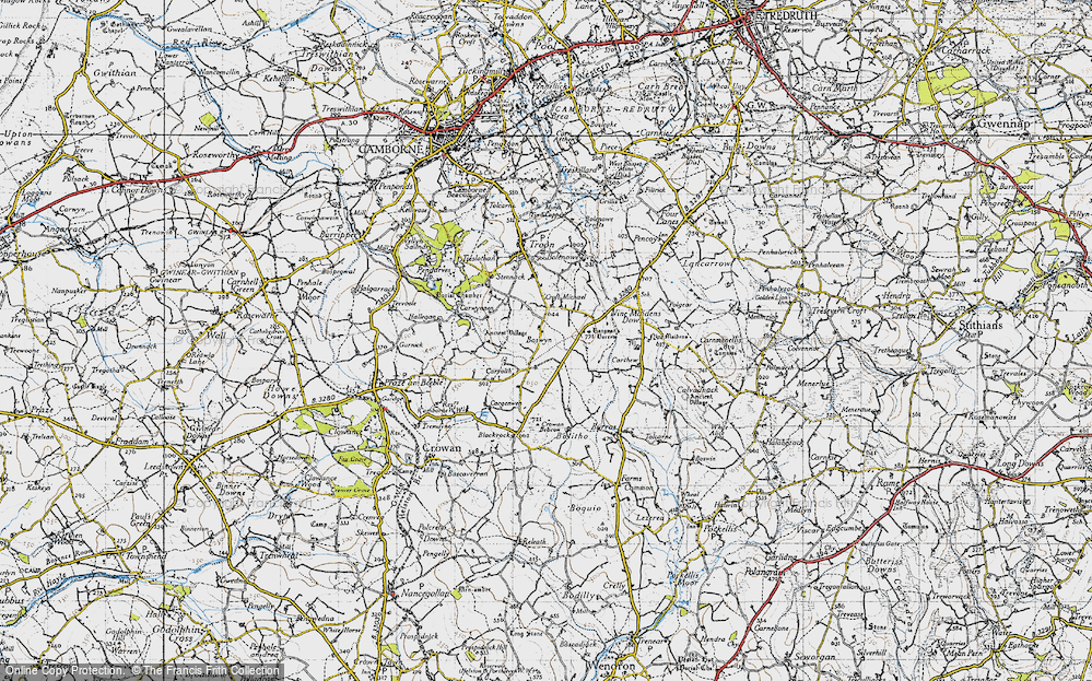 Old Map of Boswyn, 1946 in 1946