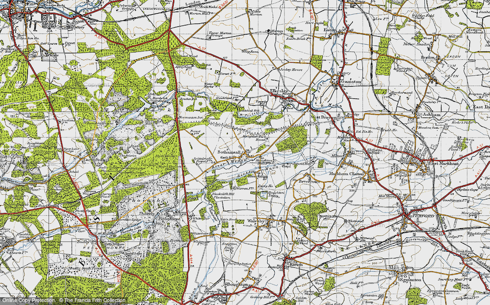 Old Map of Bothamsall, 1947 in 1947