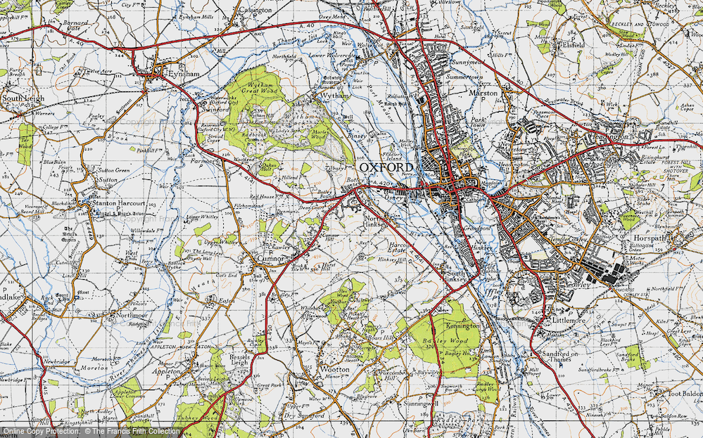 Old Map of Botley, 1947 in 1947