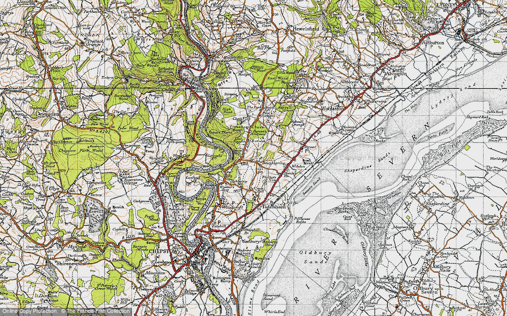 Old Map of Boughspring, 1946 in 1946