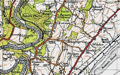 Old map of Boughspring in 1946