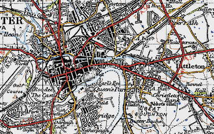 Old map of Boughton in 1947