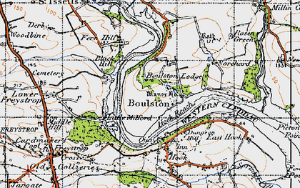 Old map of Boulston in 1946