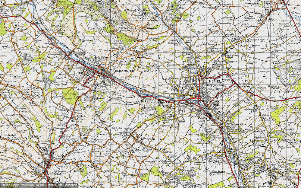 Old Map of Bourne End, 1946 in 1946