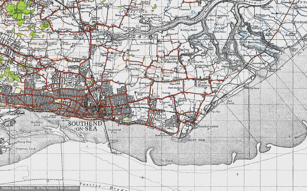 Old Map of Bournes Green, 1945 in 1945