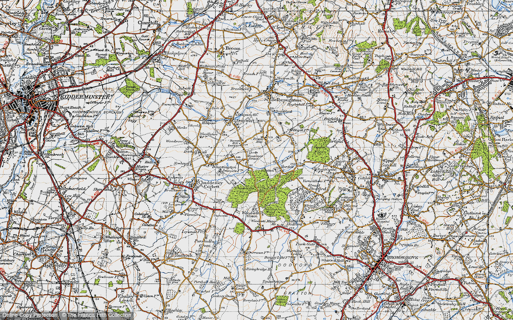 Old Map of Bournes Green, 1947 in 1947