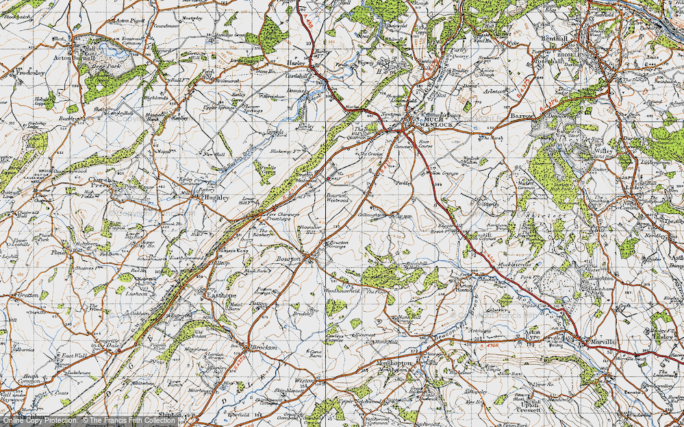 Old Map of Bourton Westwood, 1947 in 1947
