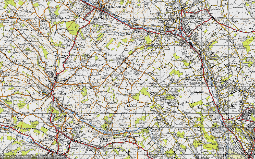 Old Map of Bovingdon Green, 1946 in 1946