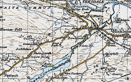 Old map of Bowbank in 1947