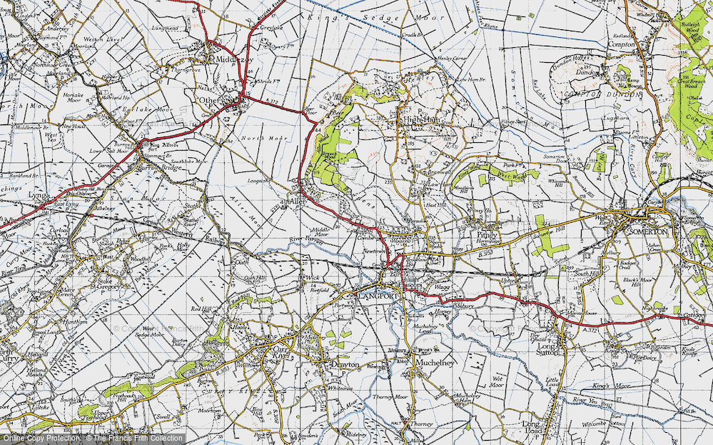 Old Map of Bowdens, 1945 in 1945