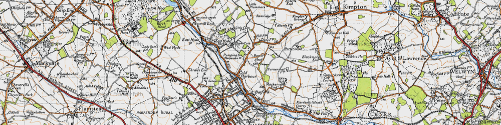 Old map of Bower Heath in 1946