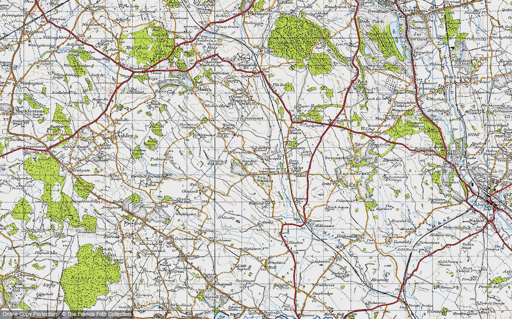 Old Map of Bowers, 1946 in 1946