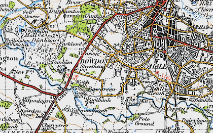 Old map of Bowgreen in 1947