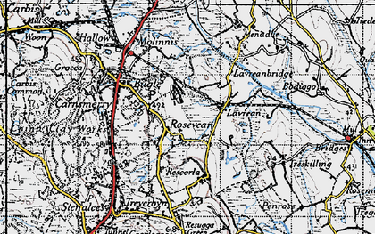Old map of Bowling Green in 1946