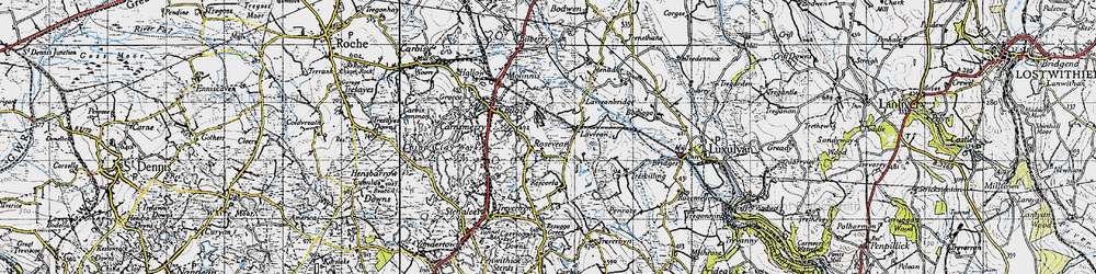 Old map of Bowling Green in 1946