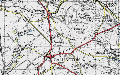 Old map of Bowling Green in 1946
