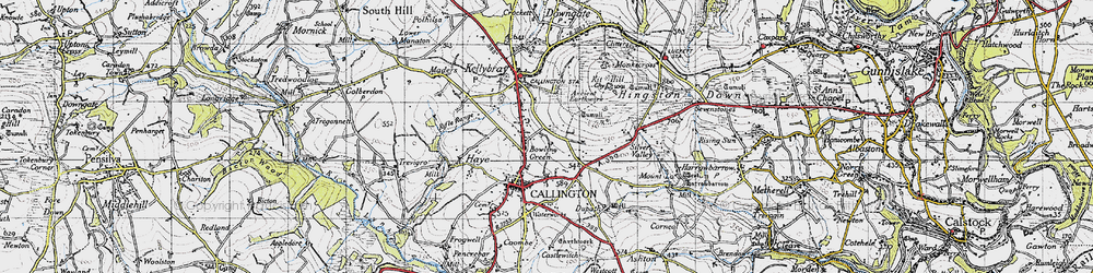 Old map of Bowling Green in 1946