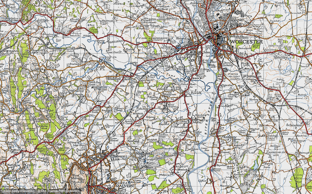 Old Map of Bowling Green, 1947 in 1947