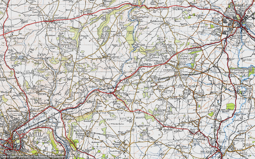 Old Map of Box Hill, 1946 in 1946