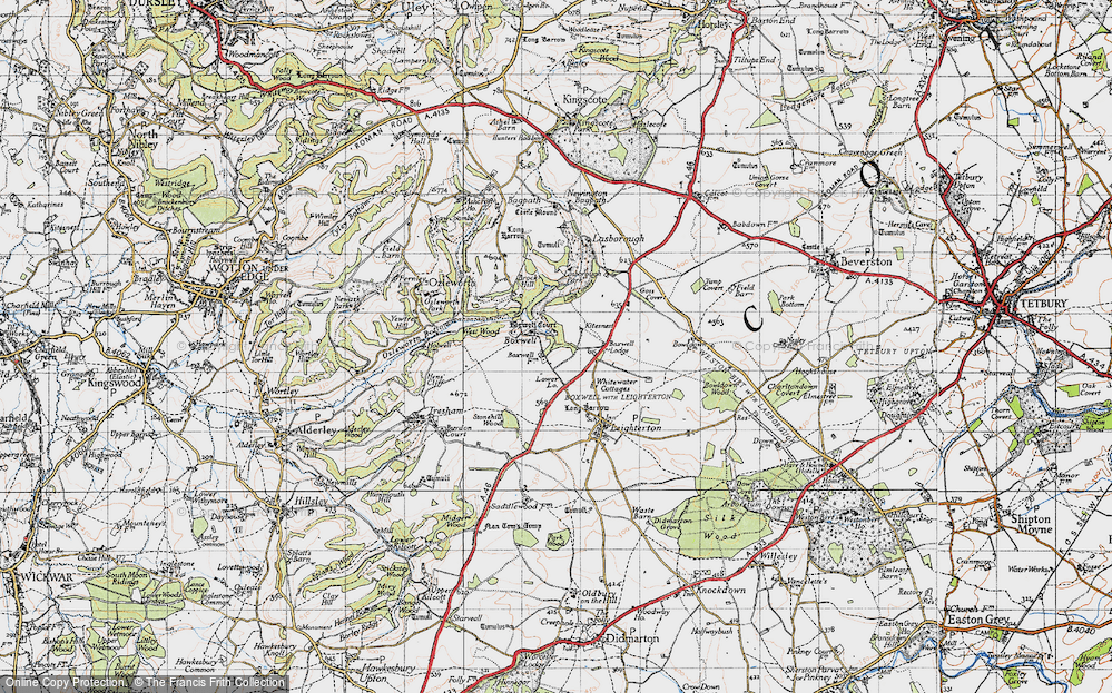 Old Map of Boxwell, 1946 in 1946