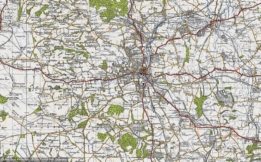 Old Map of Boythorpe, 1947 in 1947