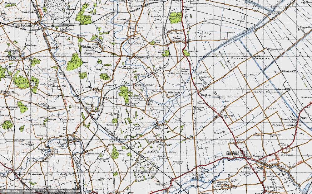 Old Map of Braceborough, 1946 in 1946
