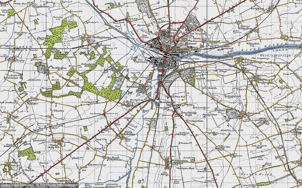 Old Map of Bracebridge, 1947 in 1947