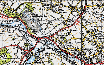 Old map of Bracken Hill in 1947