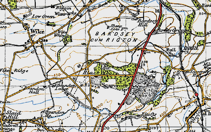 Old map of Bracken Park in 1947