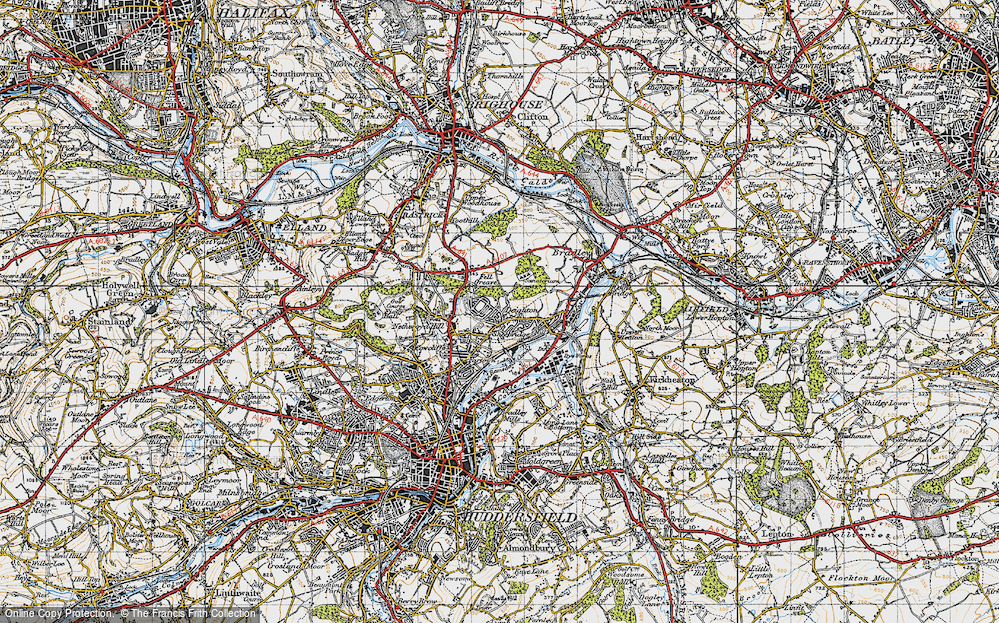 Old Map of Brackenhall, 1947 in 1947