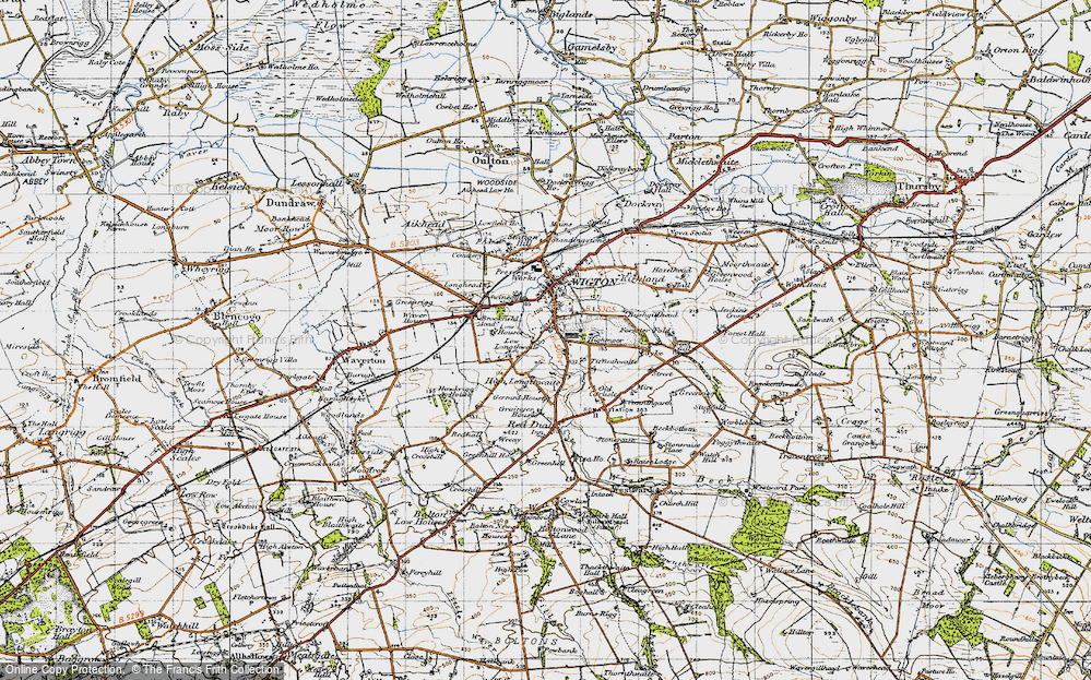 Old Map of Brackenlands, 1947 in 1947