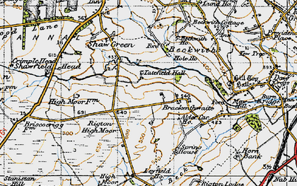 Old map of Brackenthwaite in 1947