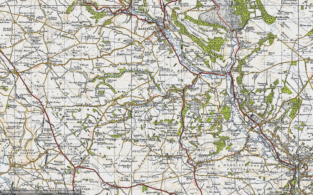 Old Map of Bradford, 1947 in 1947