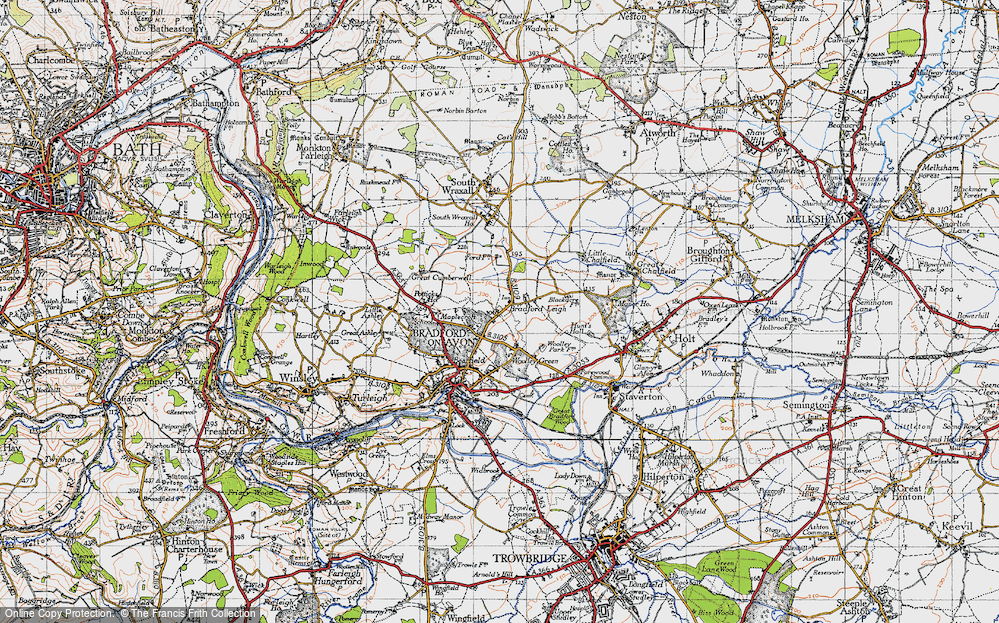 Old Map of Bradford Leigh, 1946 in 1946