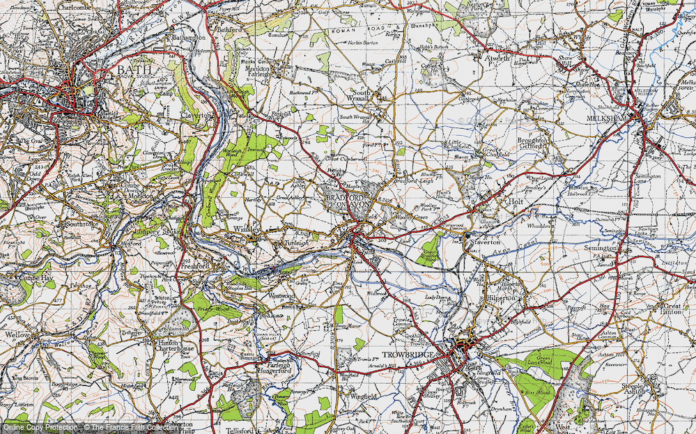 Old Map of Bradford-On-Avon, 1946 in 1946