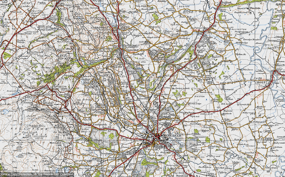 Old Map of Bradley, 1947 in 1947