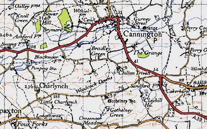Old map of Blackmore Fm in 1946