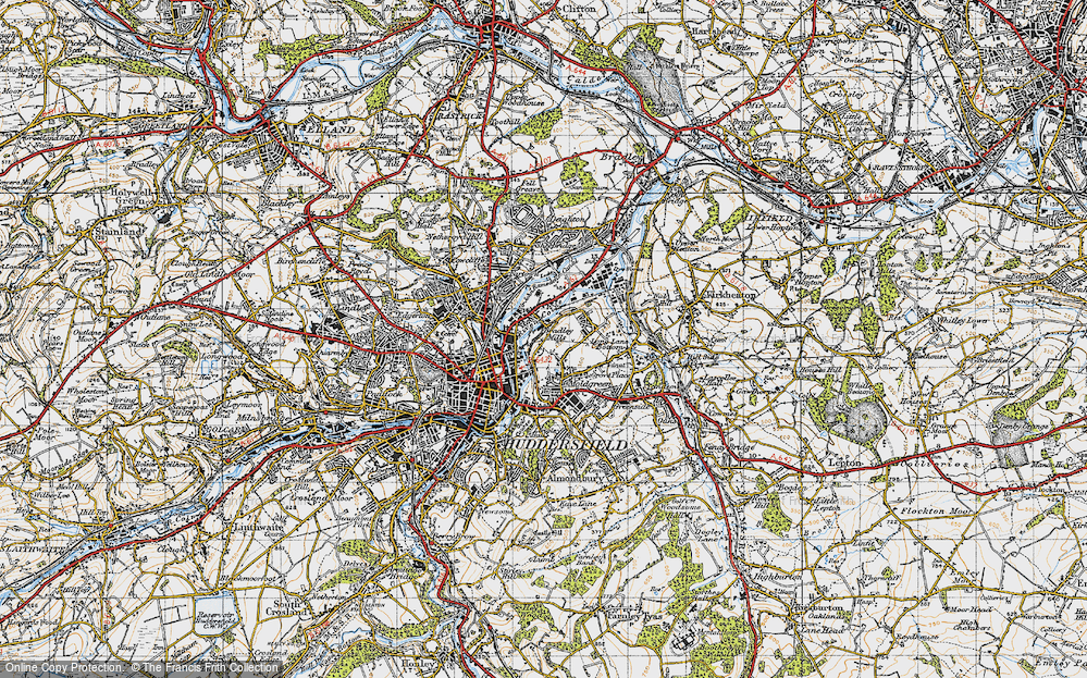 Old Map of Bradley Mills, 1947 in 1947