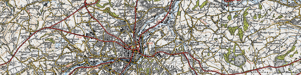 Old map of Bradley Mills in 1947