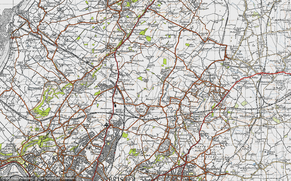 Old Map of Bradley Stoke, 1946 in 1946