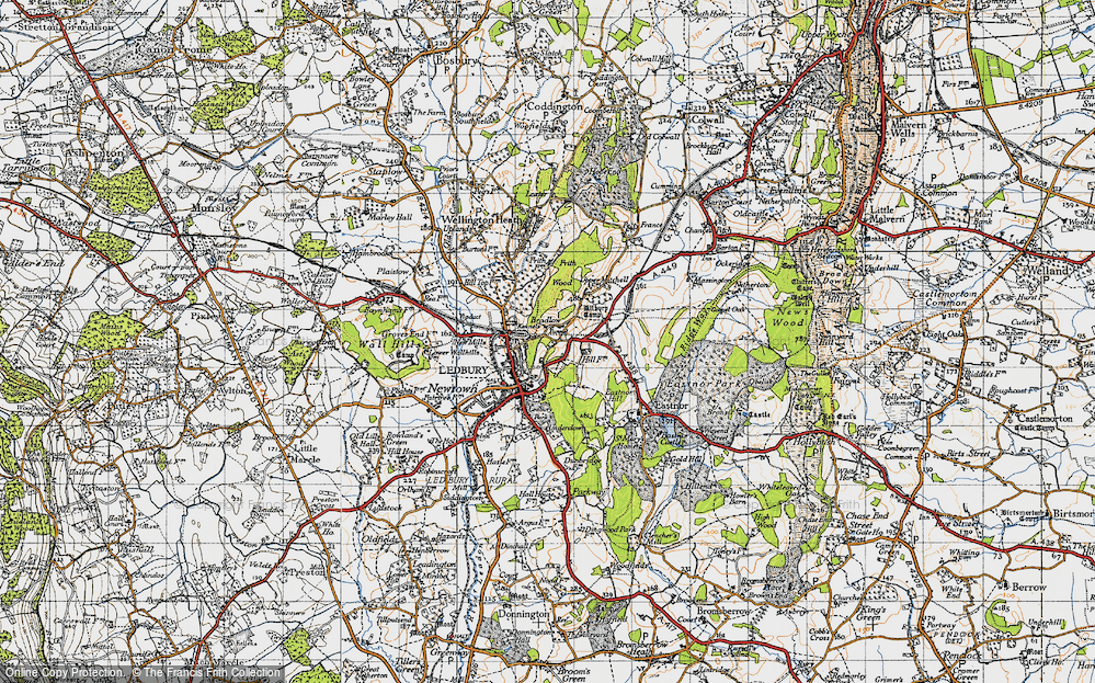 Old Map of Bradlow, 1947 in 1947
